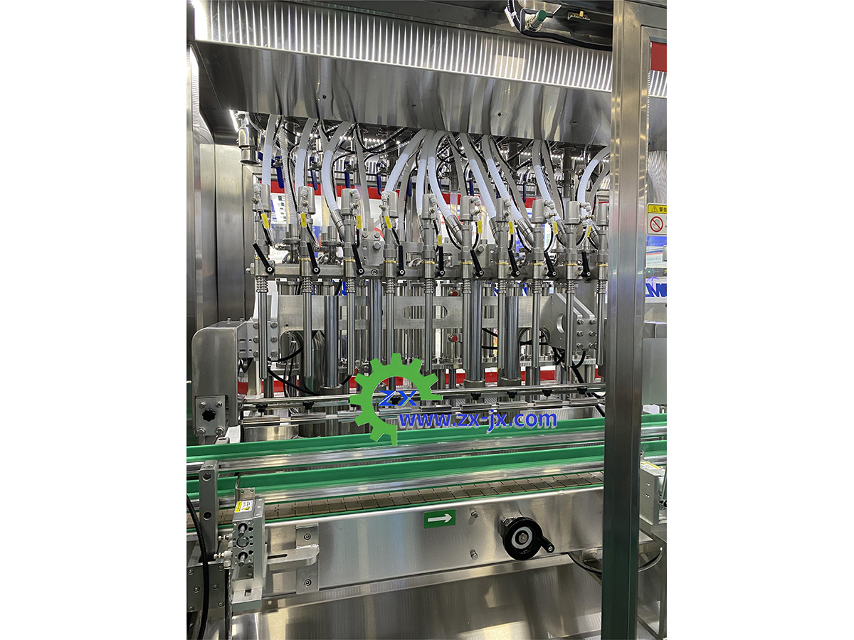 Followed Filling, Capping, and Labeling Production Line